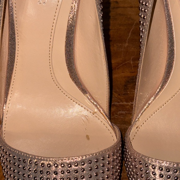 Vince Camuto Sparkling Tan Heels - Picture 6 of 7
